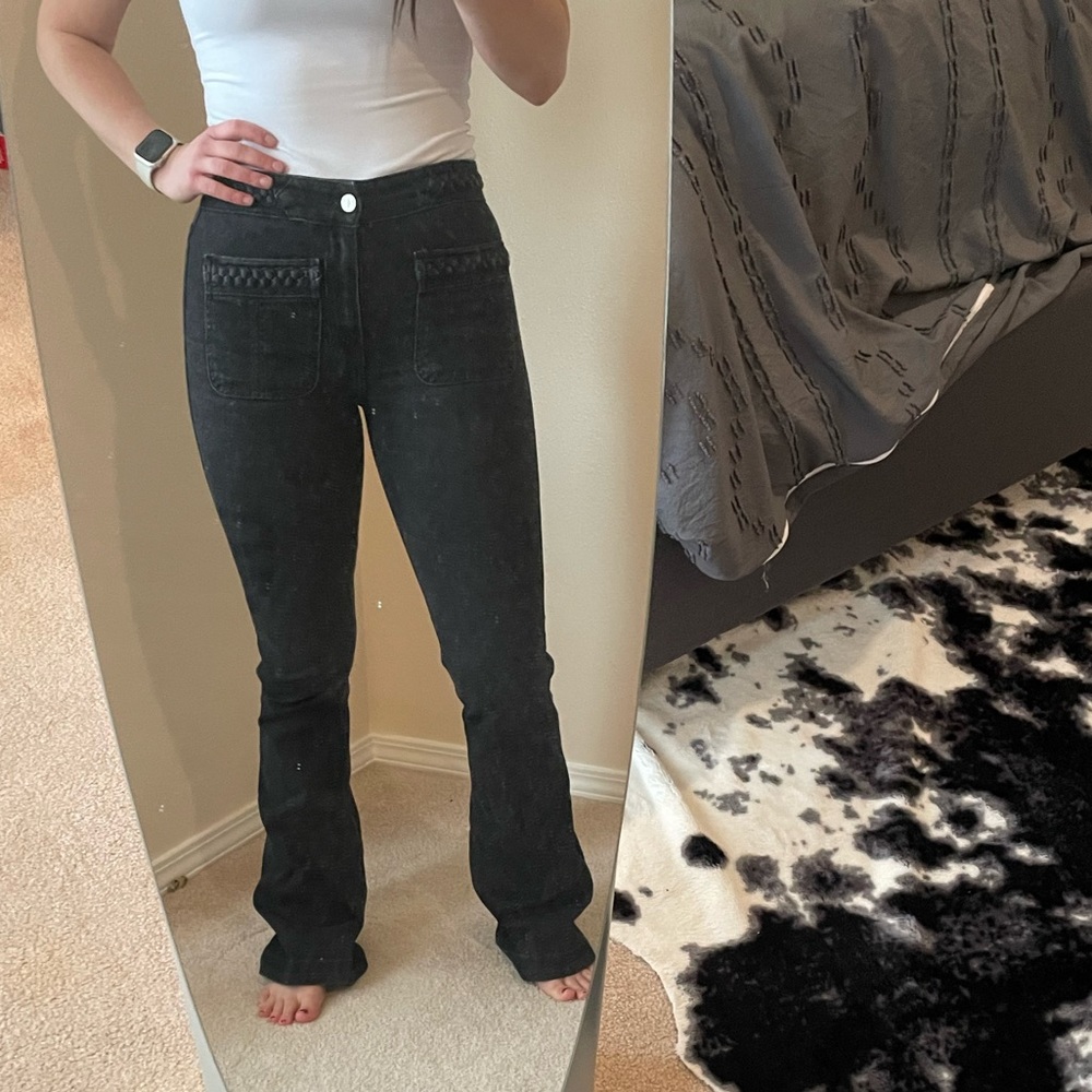 7 For All Mankind Braided Detail Jeans